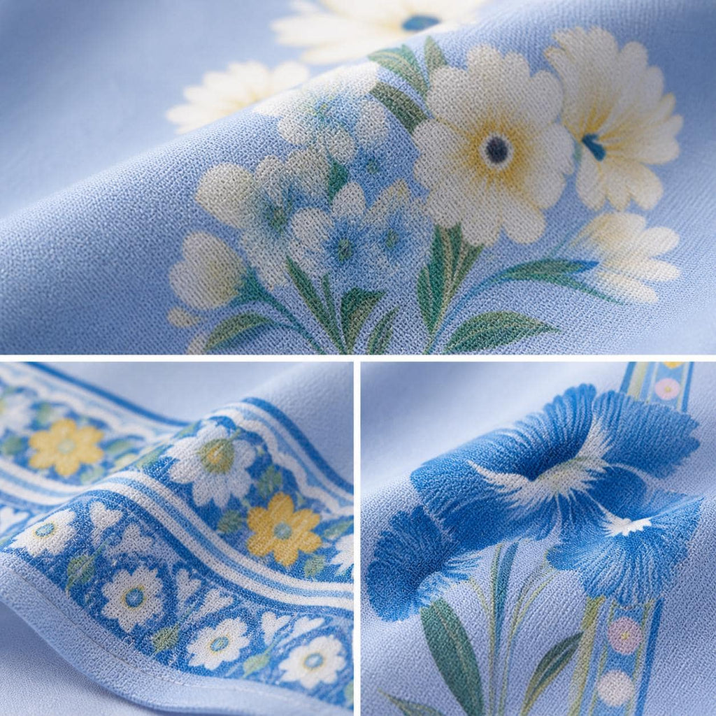 Blue Floral Maxi Dress, Sleeveless Boho Summer Resort Wear